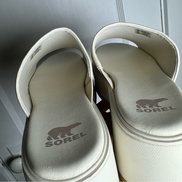 Sorel Dayspring Slide Women’s Platform Sandal in Chalk New Without Tags Size 10 - Picture 10 of 13